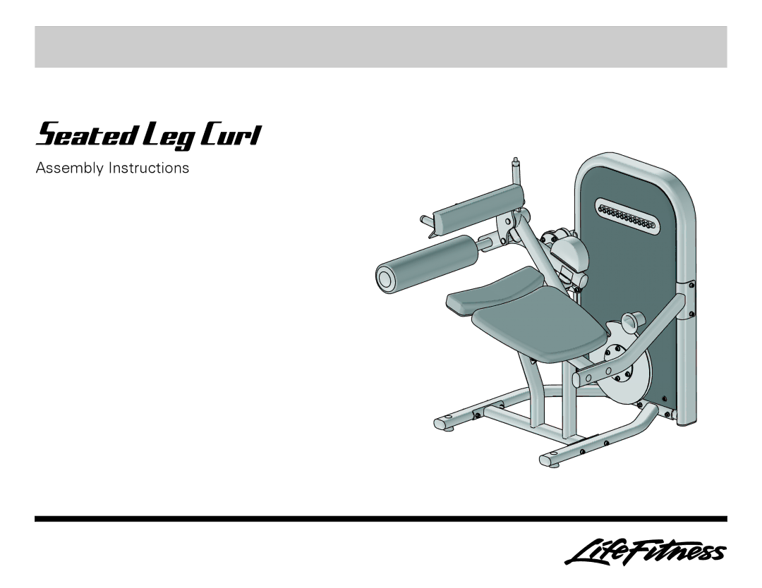 Life Fitness Seated Leg Curl manual 