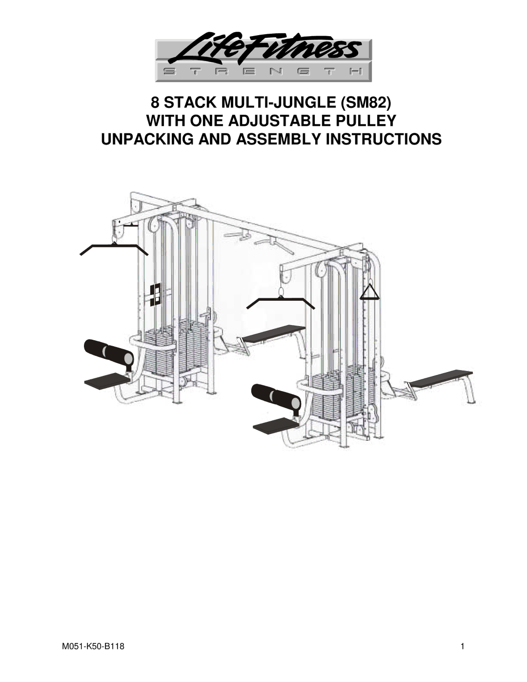 Life Fitness SM82 manual M051-K50-B118 