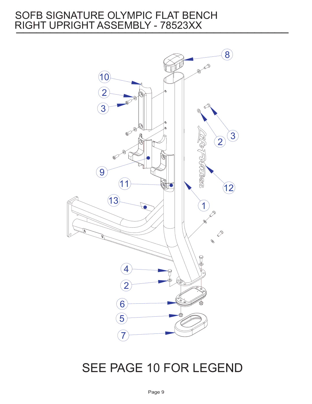 Life Fitness SOFB manual See page 10 for Legend 