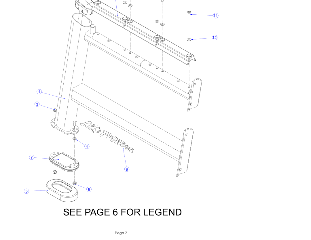 Life Fitness SOSR manual Sosr Signature Olympic Squat Rack Left Front Rest Assembly 