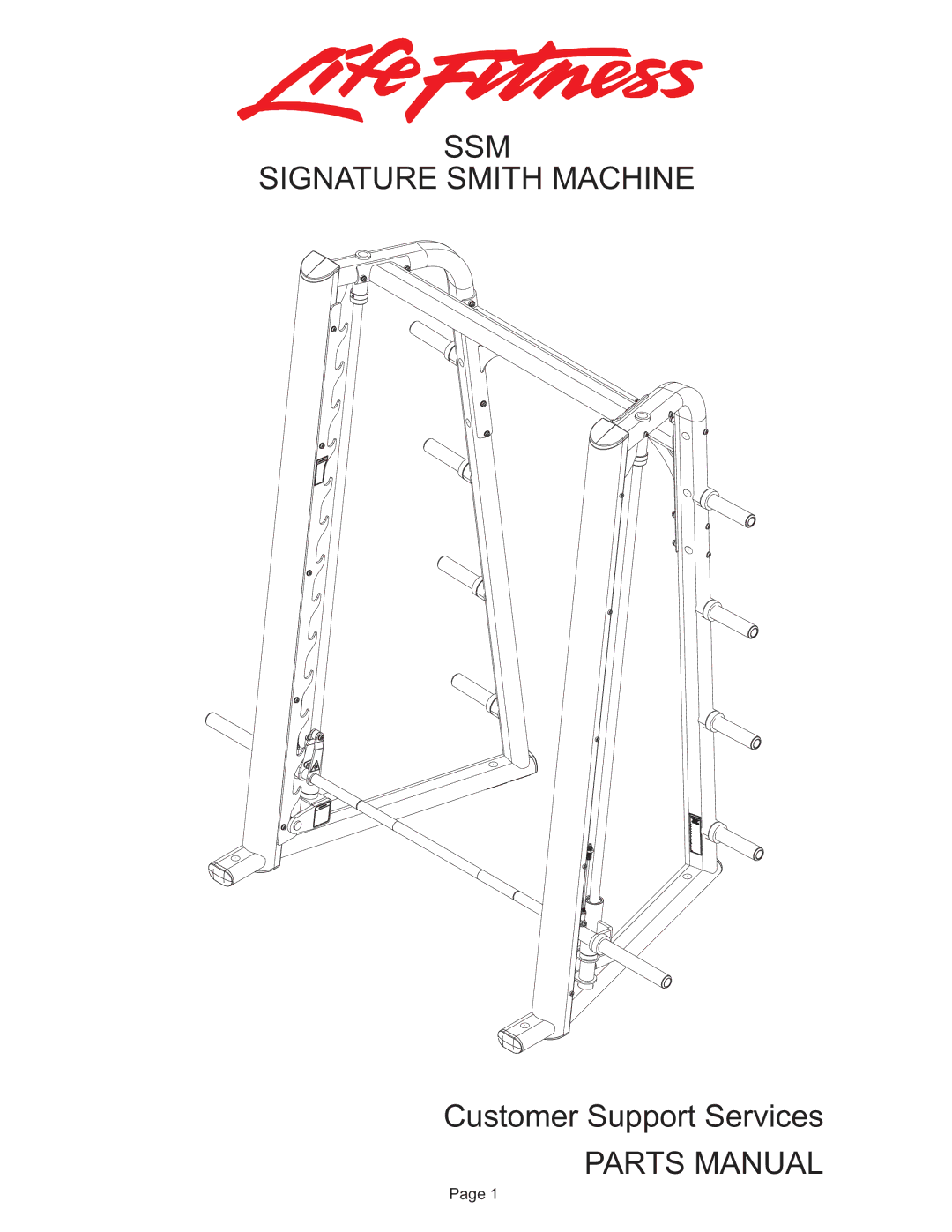 Life Fitness manual SSM Signature Smith Machine 