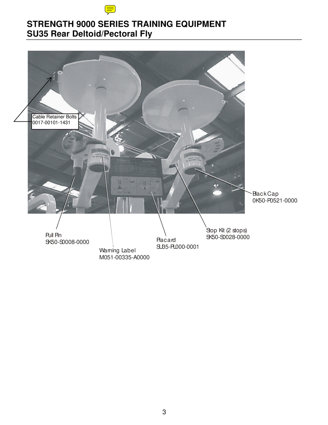 Life Fitness SU35 manual Strength 9000 Series Training Equipment 