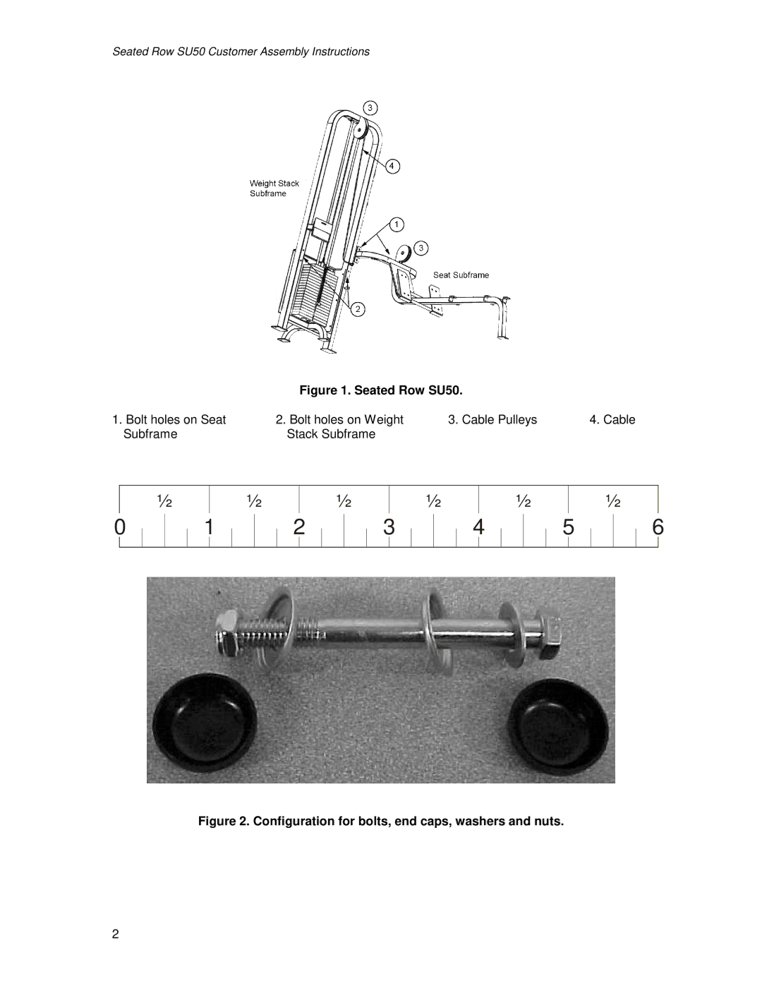 Life Fitness manual Seated Row SU50 