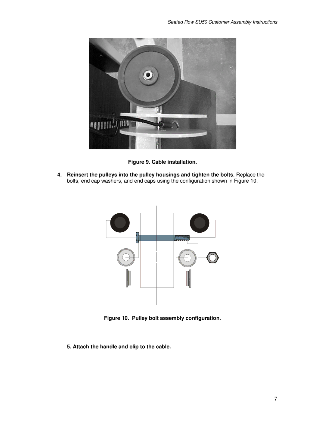 Life Fitness manual Seated Row SU50 Customer Assembly Instructions 