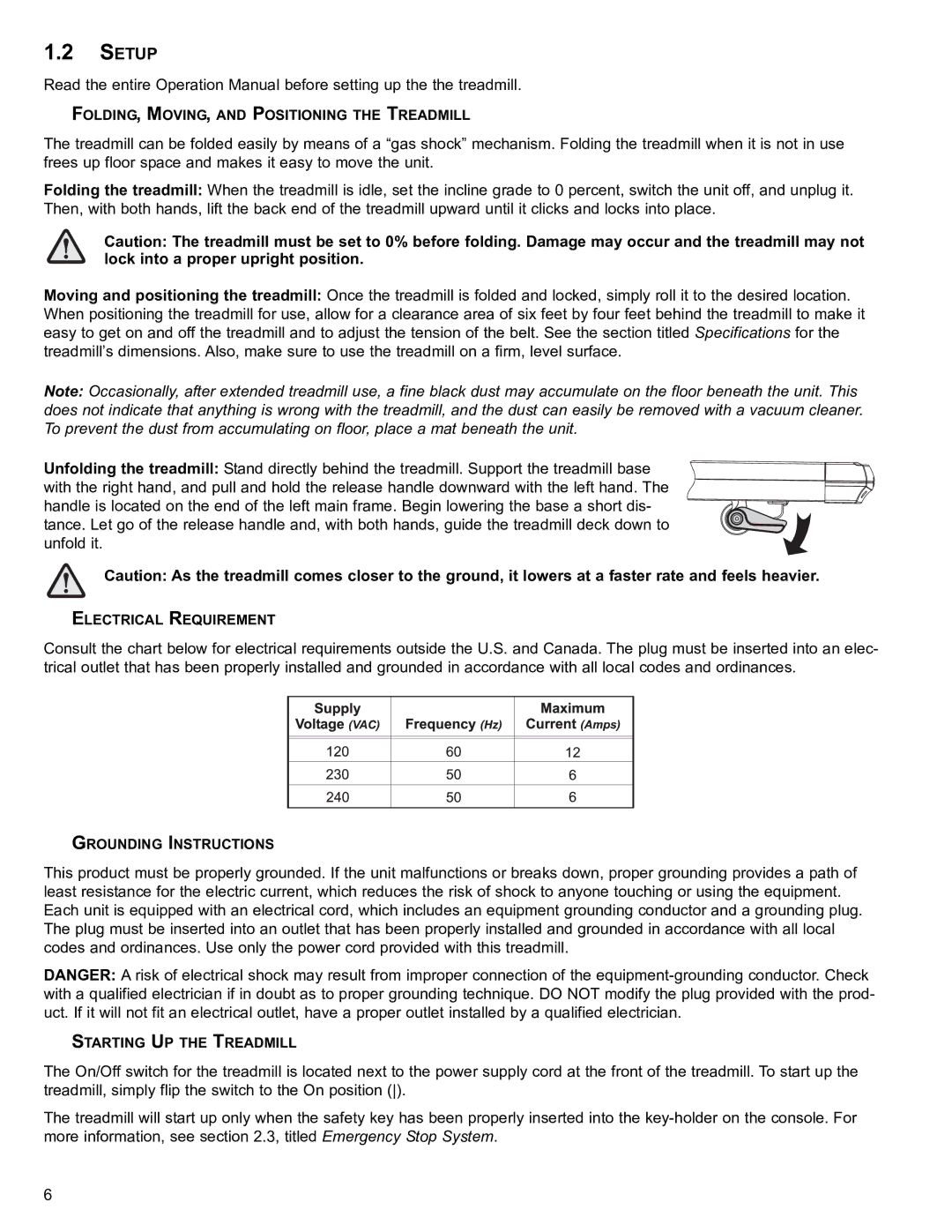 Life Fitness T250 user manual Setup 