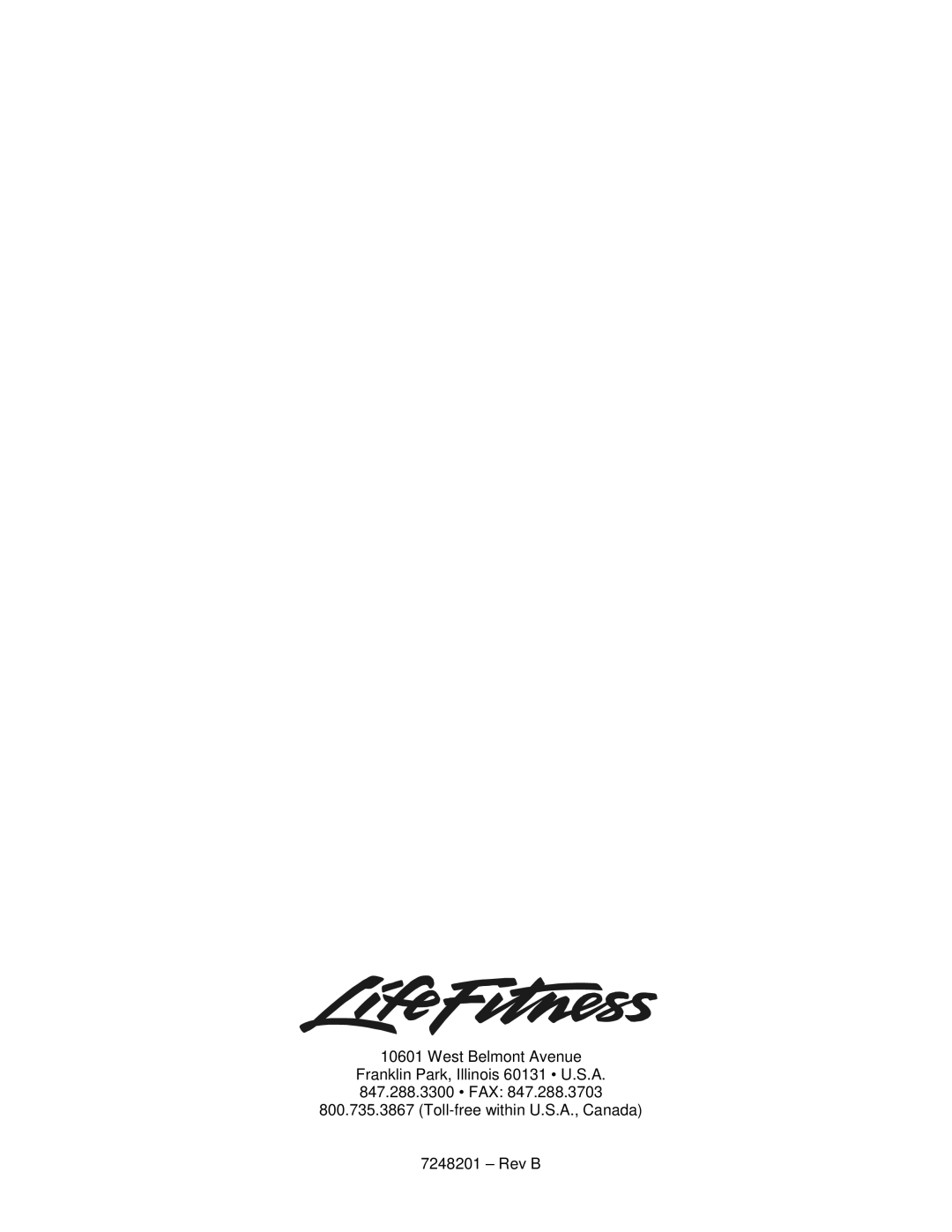 Life Fitness T3i, T5I manual 