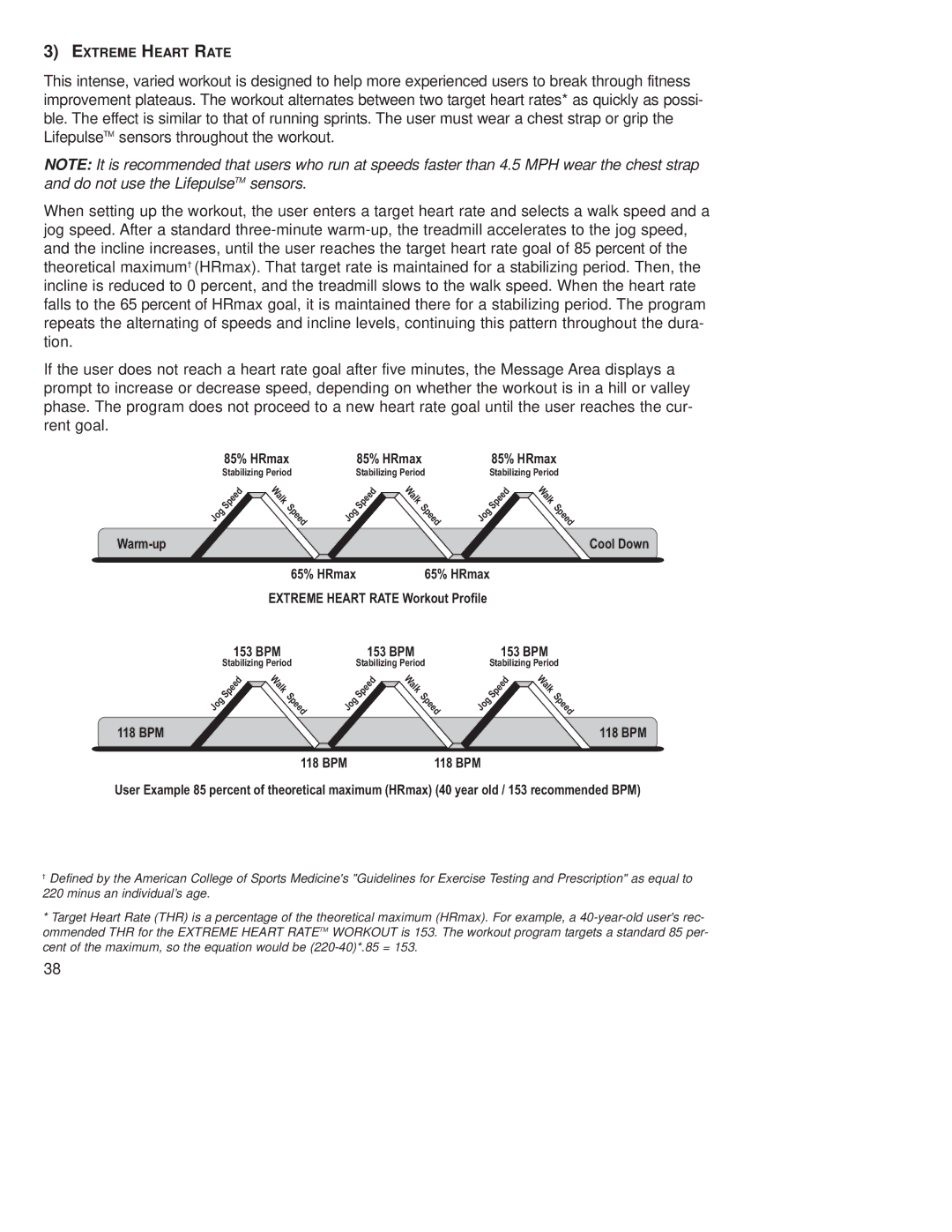 Life Fitness T9E operation manual Warm-up 