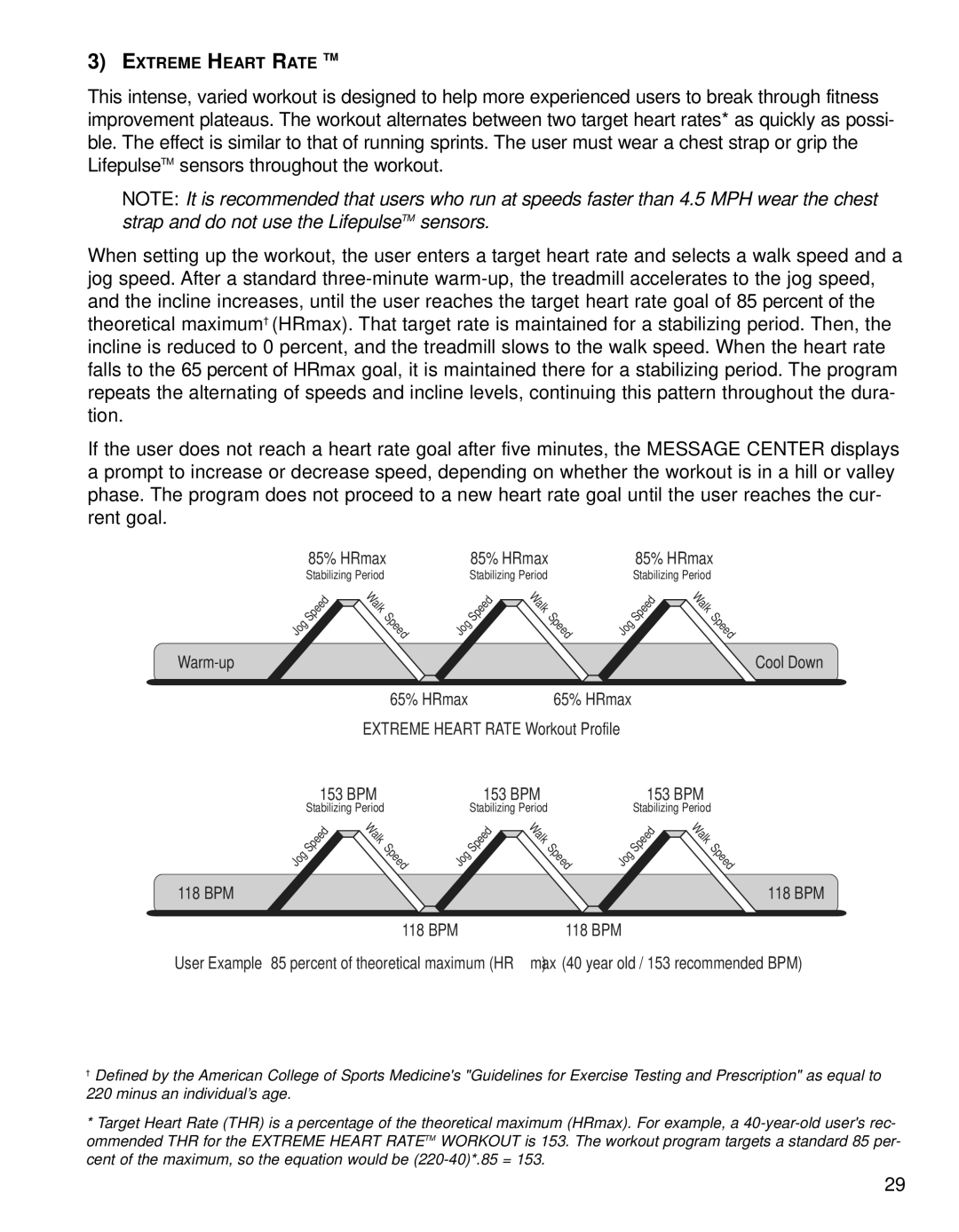 Life Fitness T9i operation manual Warm-up 