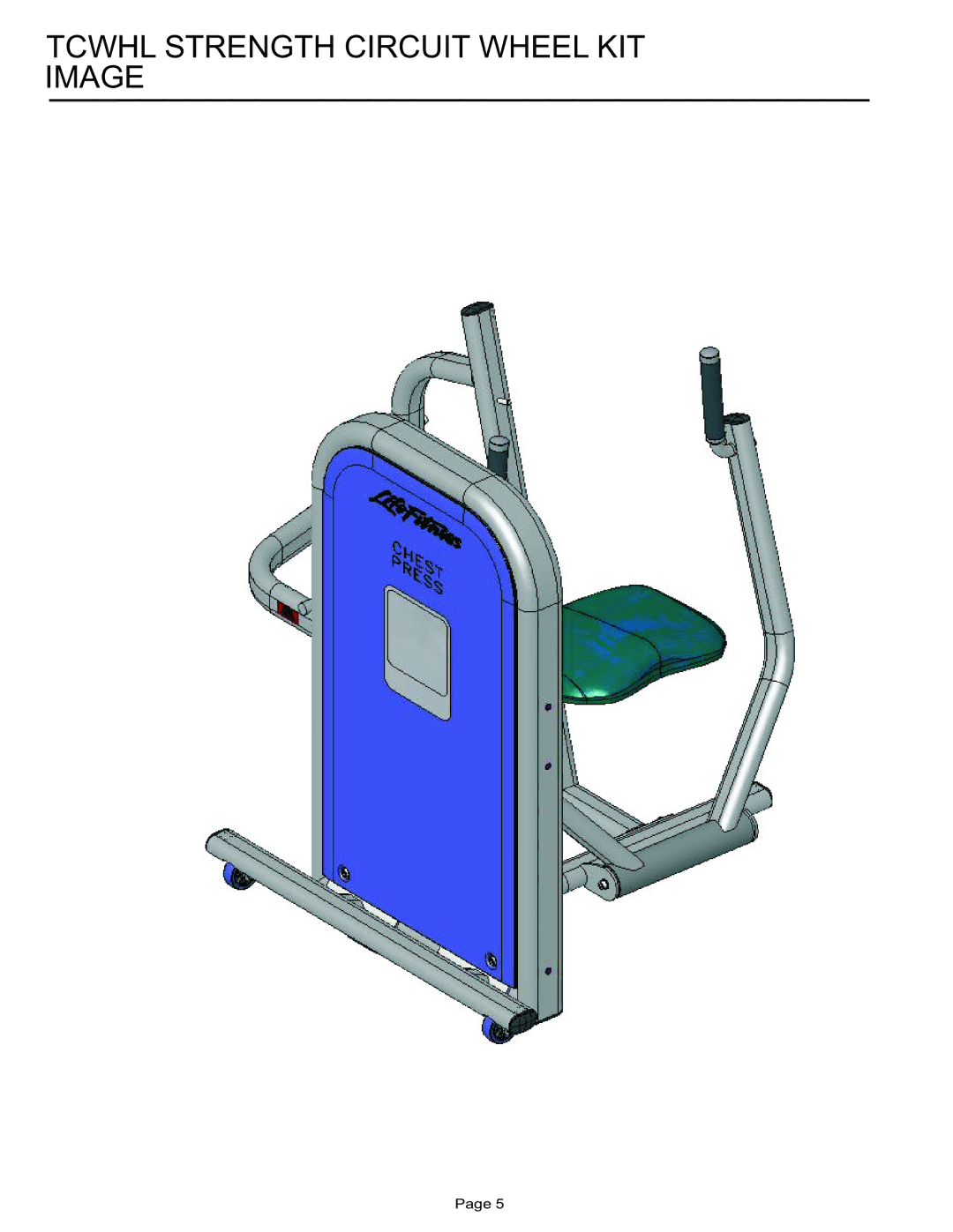 Life Fitness TCWHL manual Tcwhl Strength Circuit Wheel KIT Image 