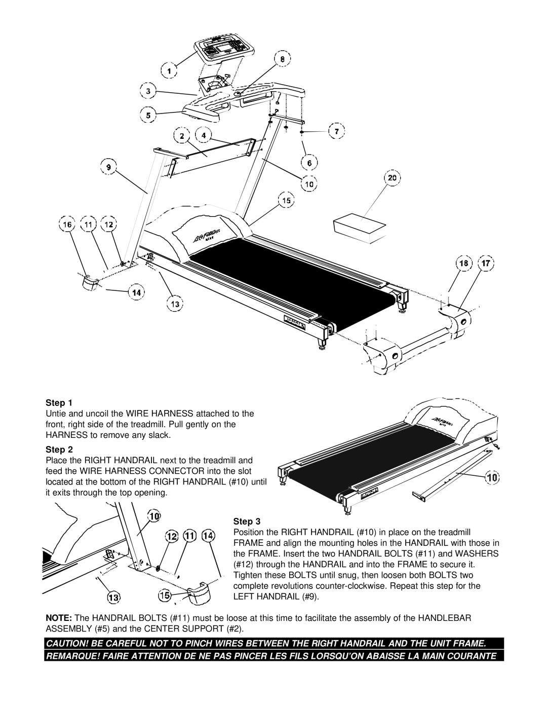 Life Fitness tr 8500 installation instructions Step 