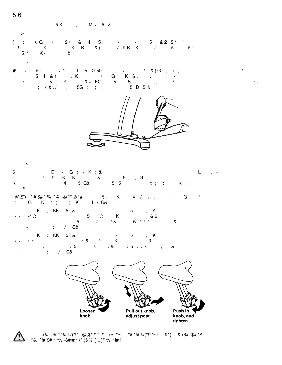 Life Fitness RT8, UT8 user manual Setup, HOW to Stabilize the Exercise Bike 