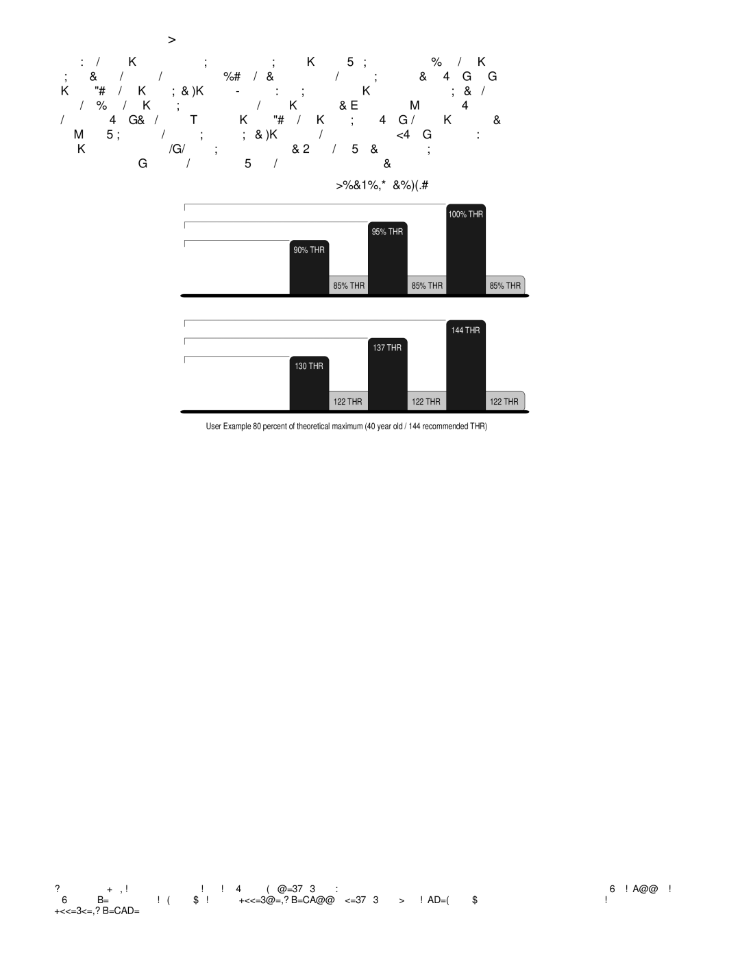 Life Fitness UT8, RT8 user manual Cardio Hill Workout Profile, THR 130 THR 