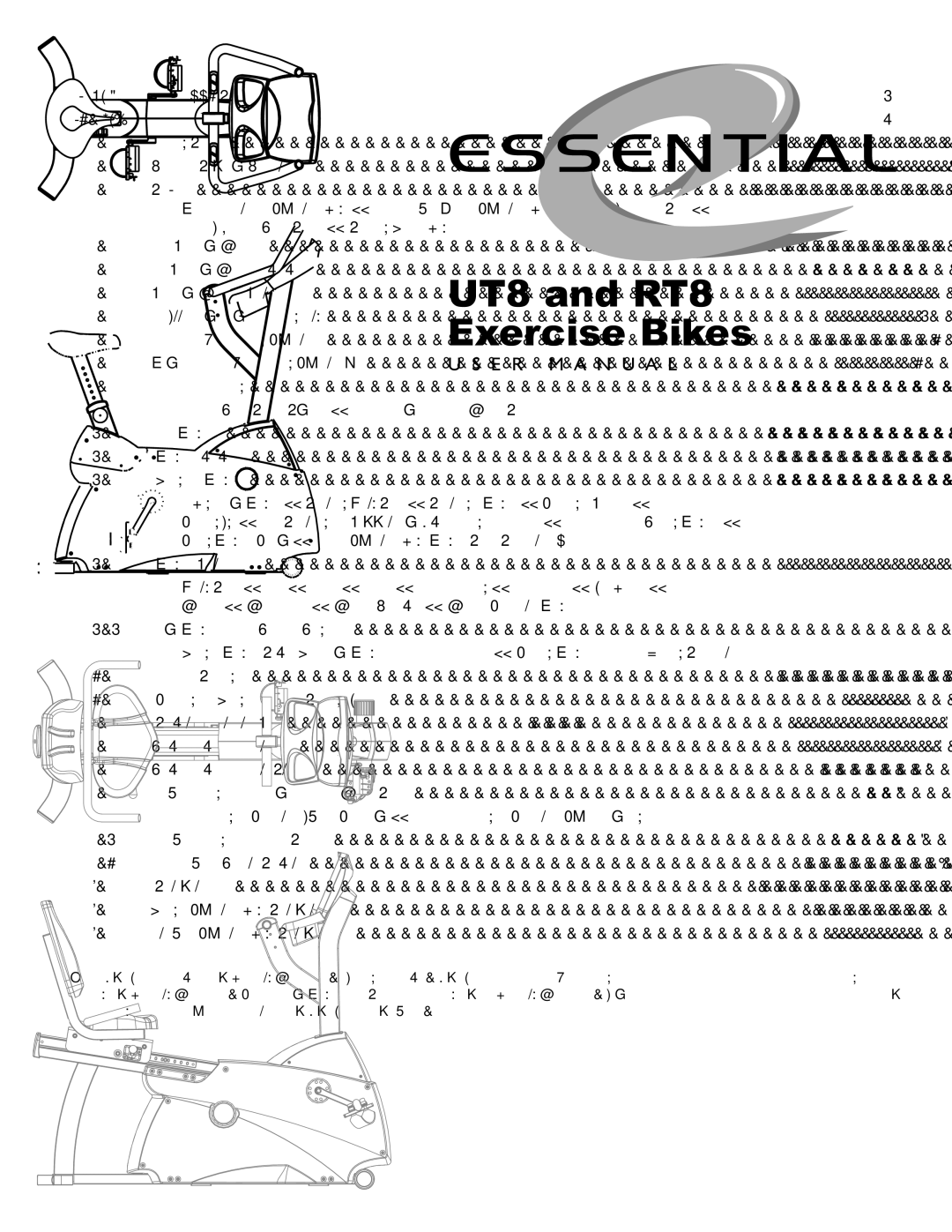 Life Fitness UT8, RT8 user manual Table of Contents 