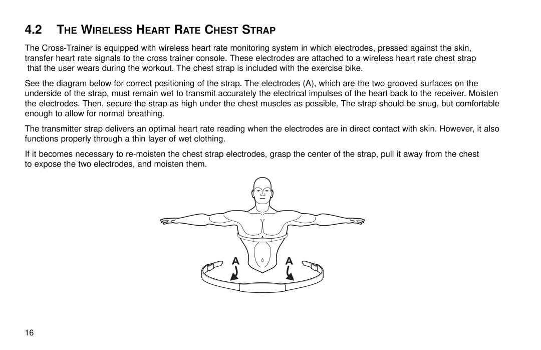 Life Fitness X3 5 user manual A A, The Wireless Heart Rate Chest Strap 
