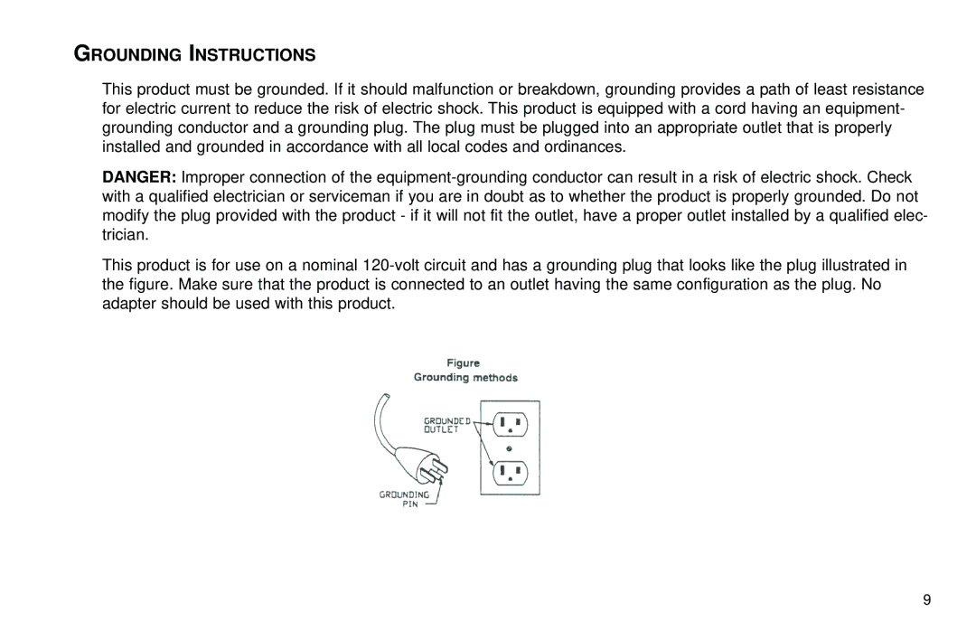 Life Fitness X7 specifications Grounding Instructions 