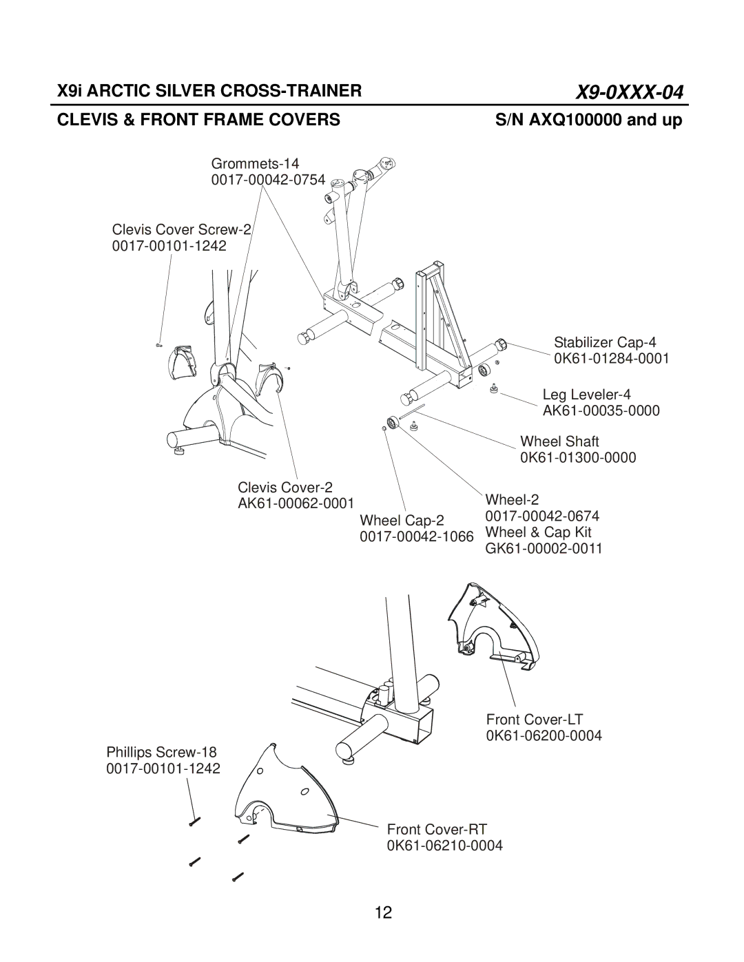 Life Fitness X9i manual X9-0XXX-04 