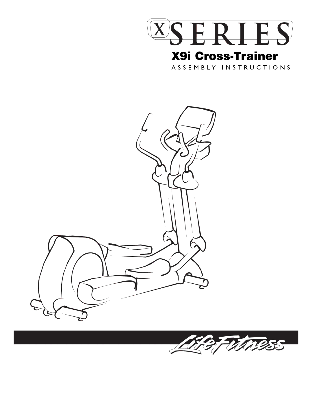 Life Fitness manual X9i Cross-Trainer 