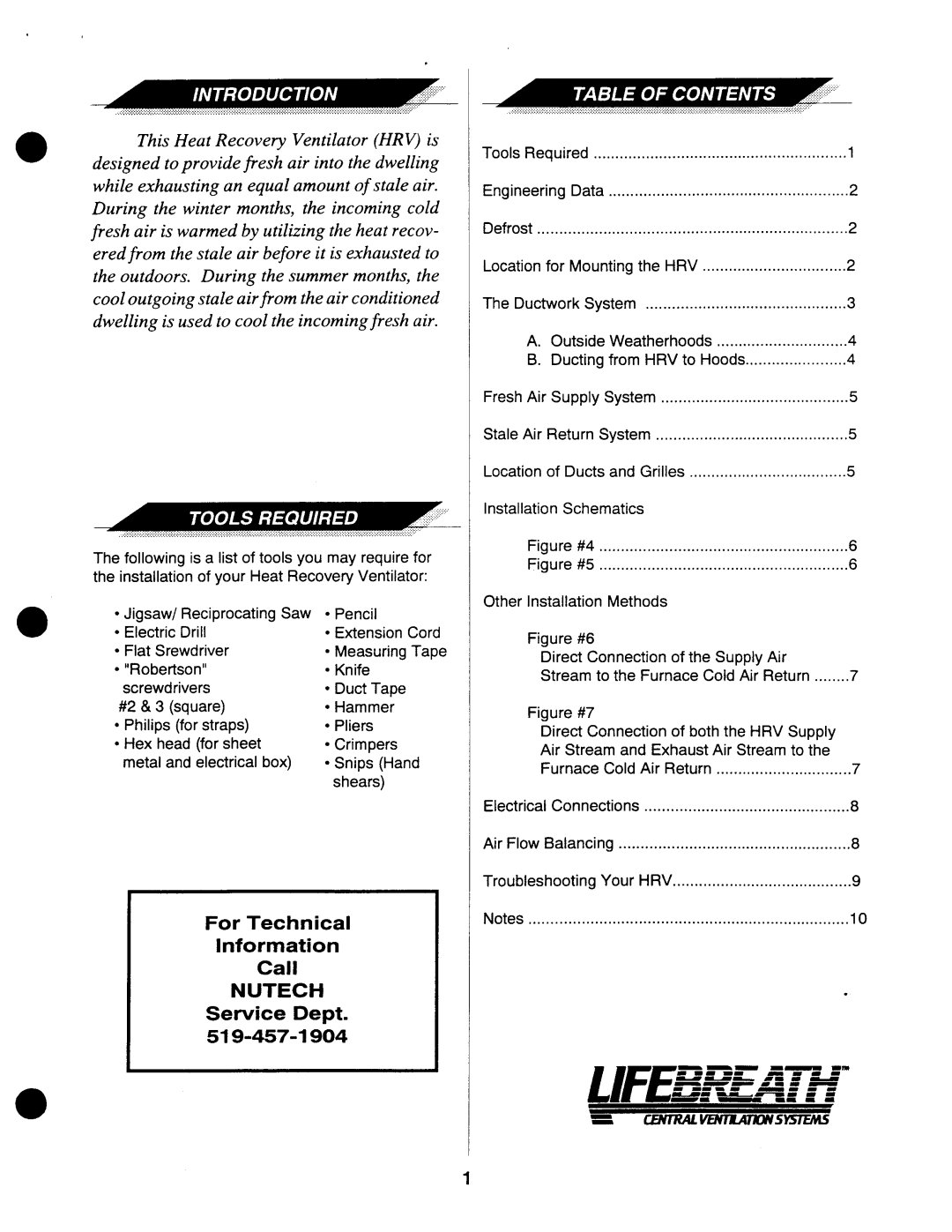 Lifebreath 300DCS, 195DCS manual 