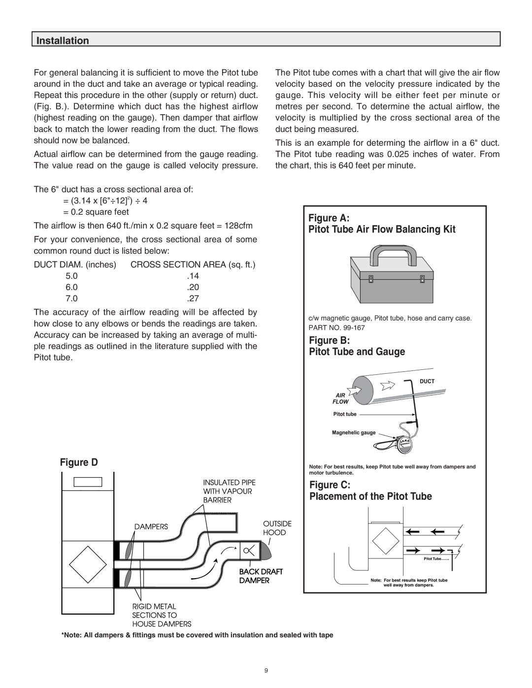 Lifebreath 60ELE operating instructions Figure D 