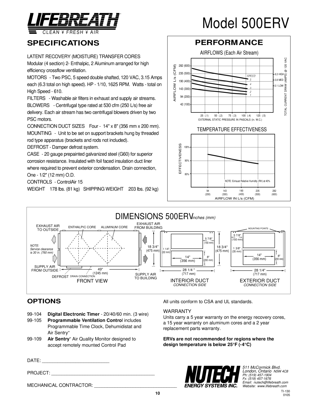 Lifebreath 1200FD/DD, 850FD/DD, 1200ERV, 700FD/DD, 700ERV, 500DCS Model 500ERV, Latent Recovery Moisture Transfer Cores 