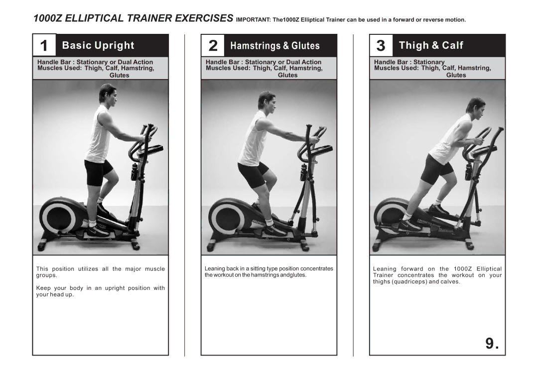 LifeCore Fitness 1000Z manual Basic Upright 