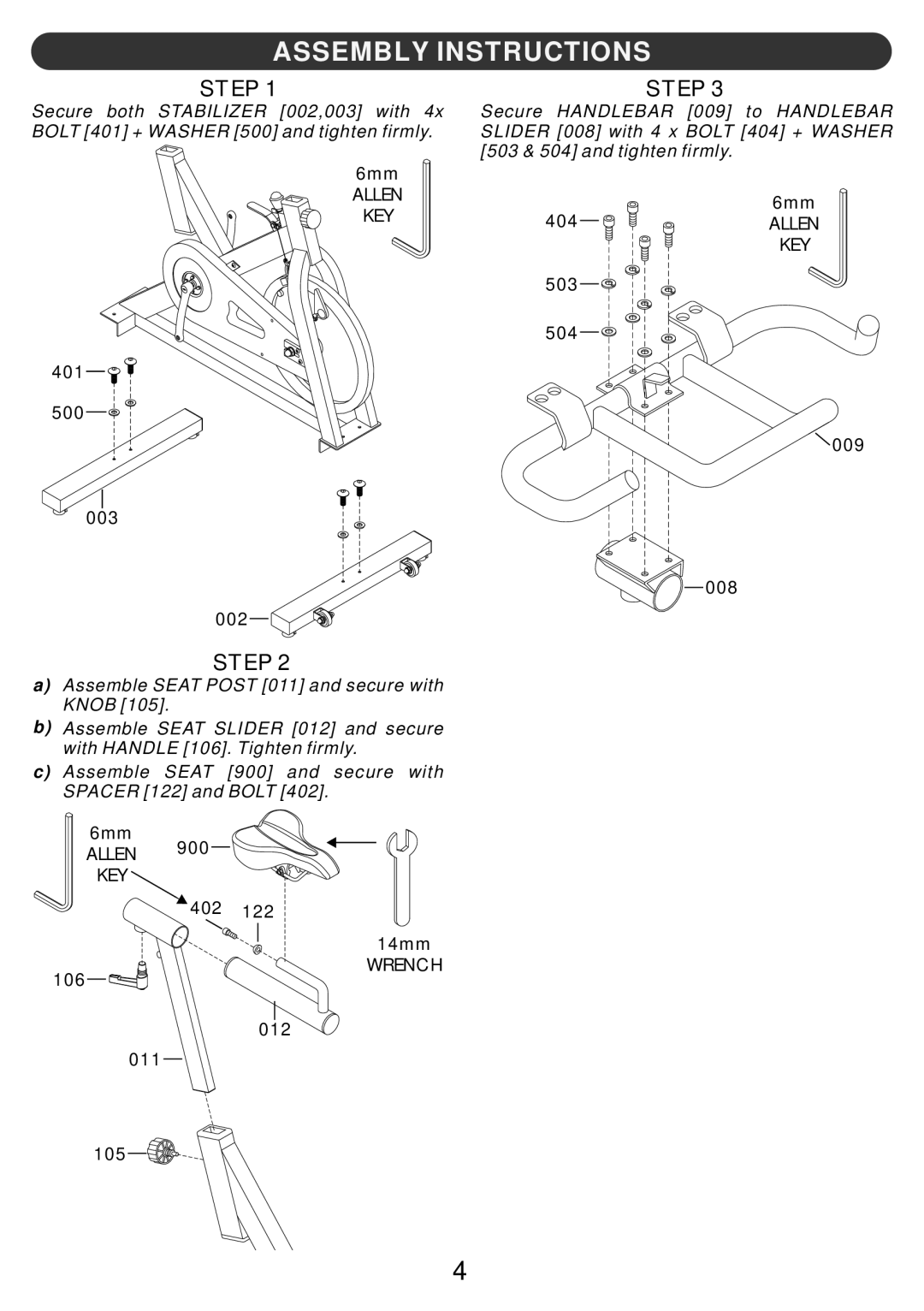 LifeCore Fitness LC-ST manual Assembly Instructions, Step 