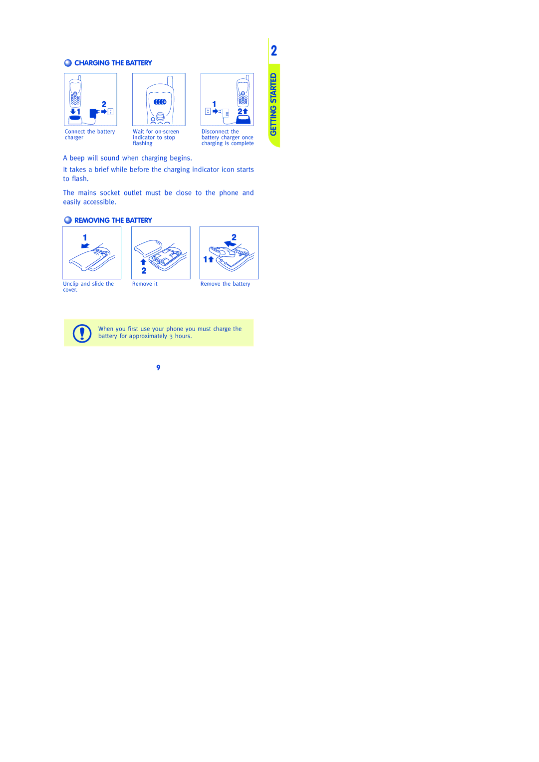 Lifescan 301, 303, 302, 300 manual Charging the Battery, Removing the Battery 