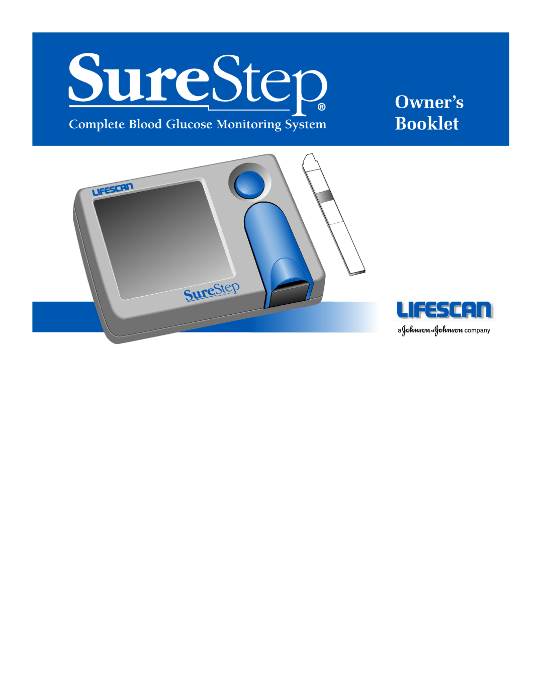 Lifescan blood glucose monitoring system manual Owner’s Booklet 