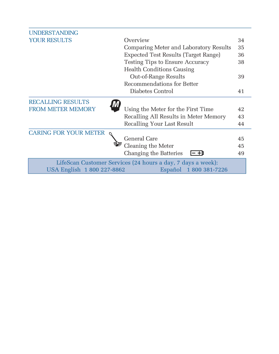 Lifescan blood glucose monitoring system manual Understanding Your Results 