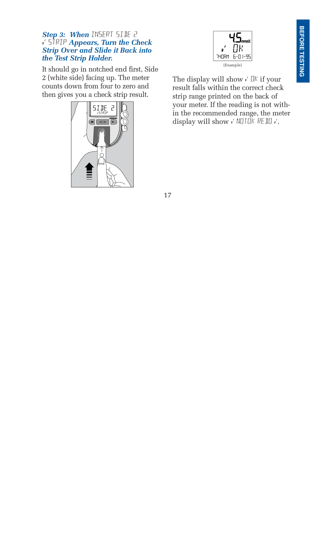 Lifescan blood glucose monitoring system manual Example 