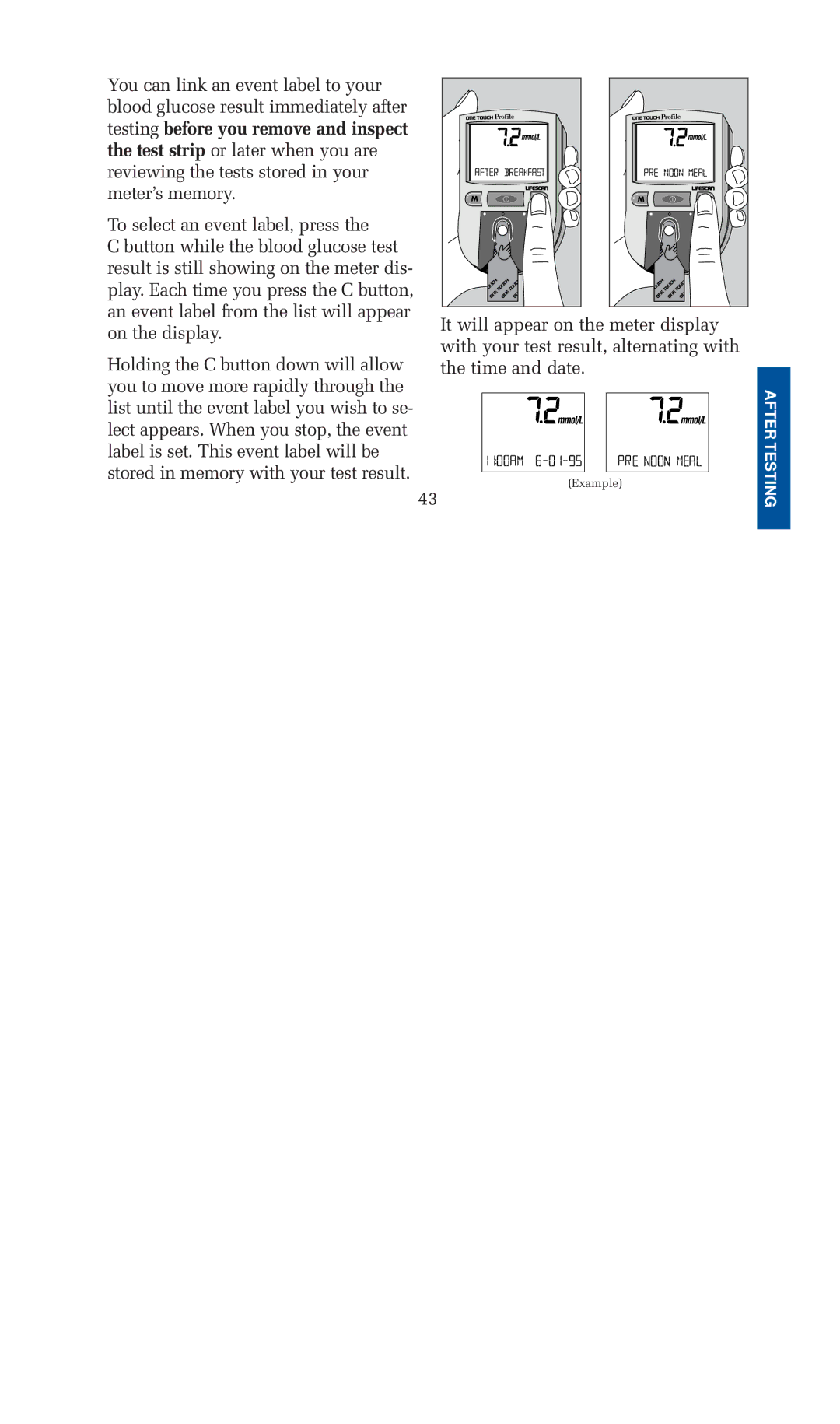 Lifescan blood glucose monitoring system manual Example 