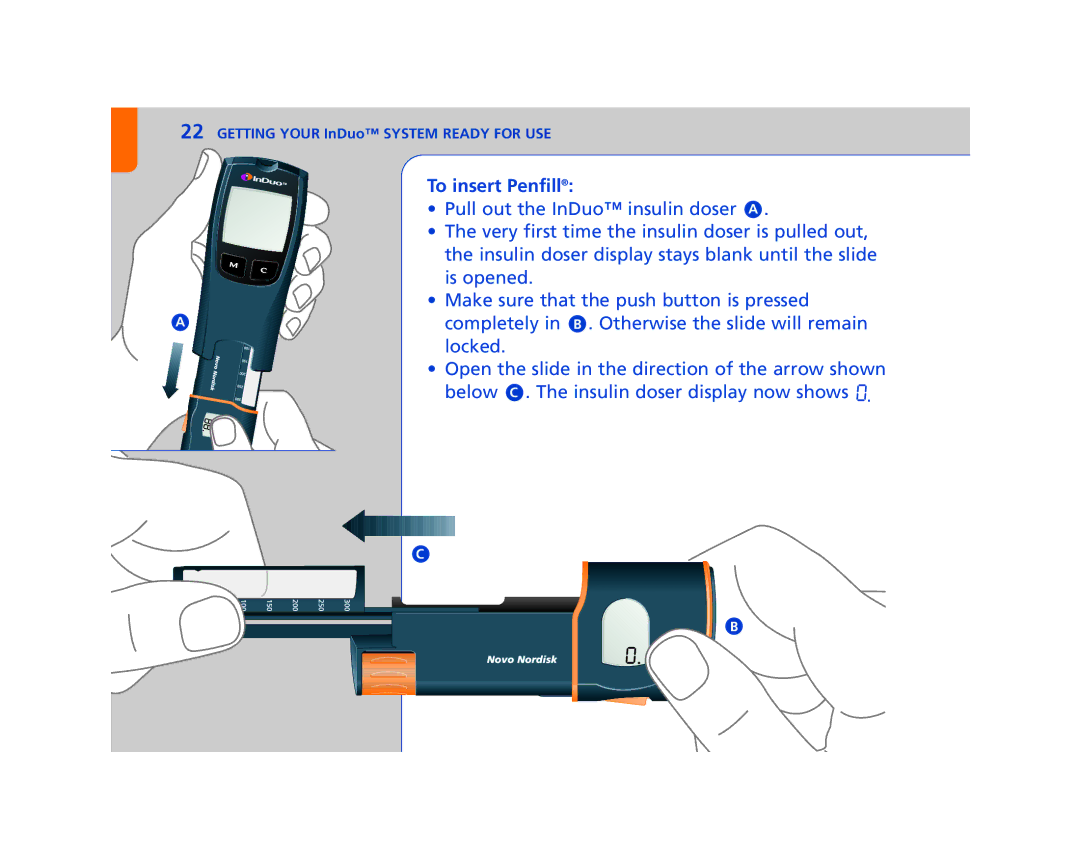 Lifescan In Duo manual To insert Penfill 