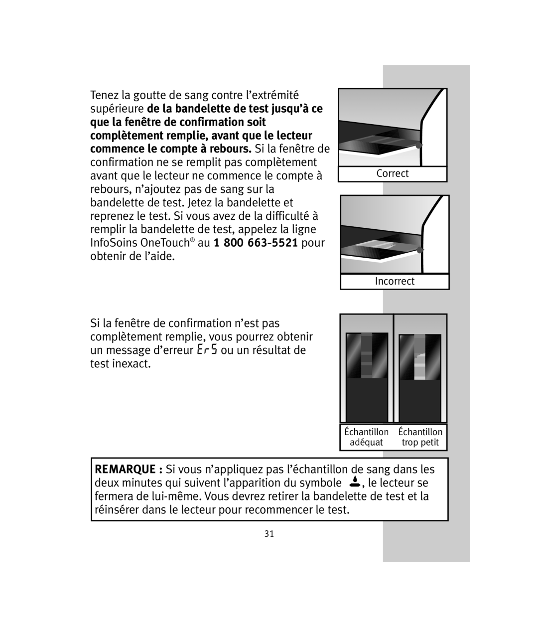 Lifescan OneTouch Ultra manual Que la fenêtre de confirmation soit 