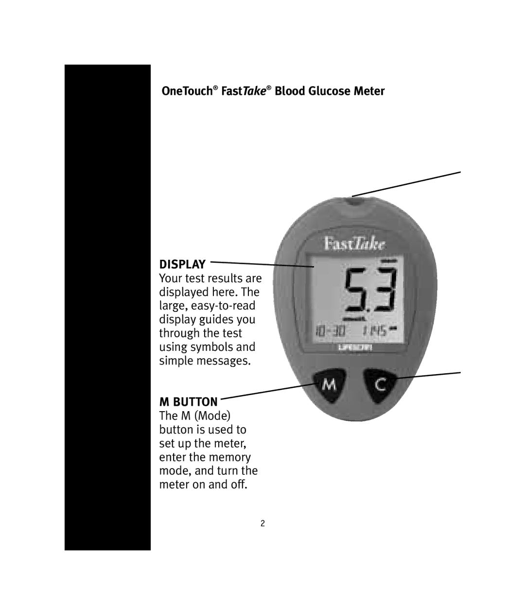 Lifescan OneTouch manual Button 