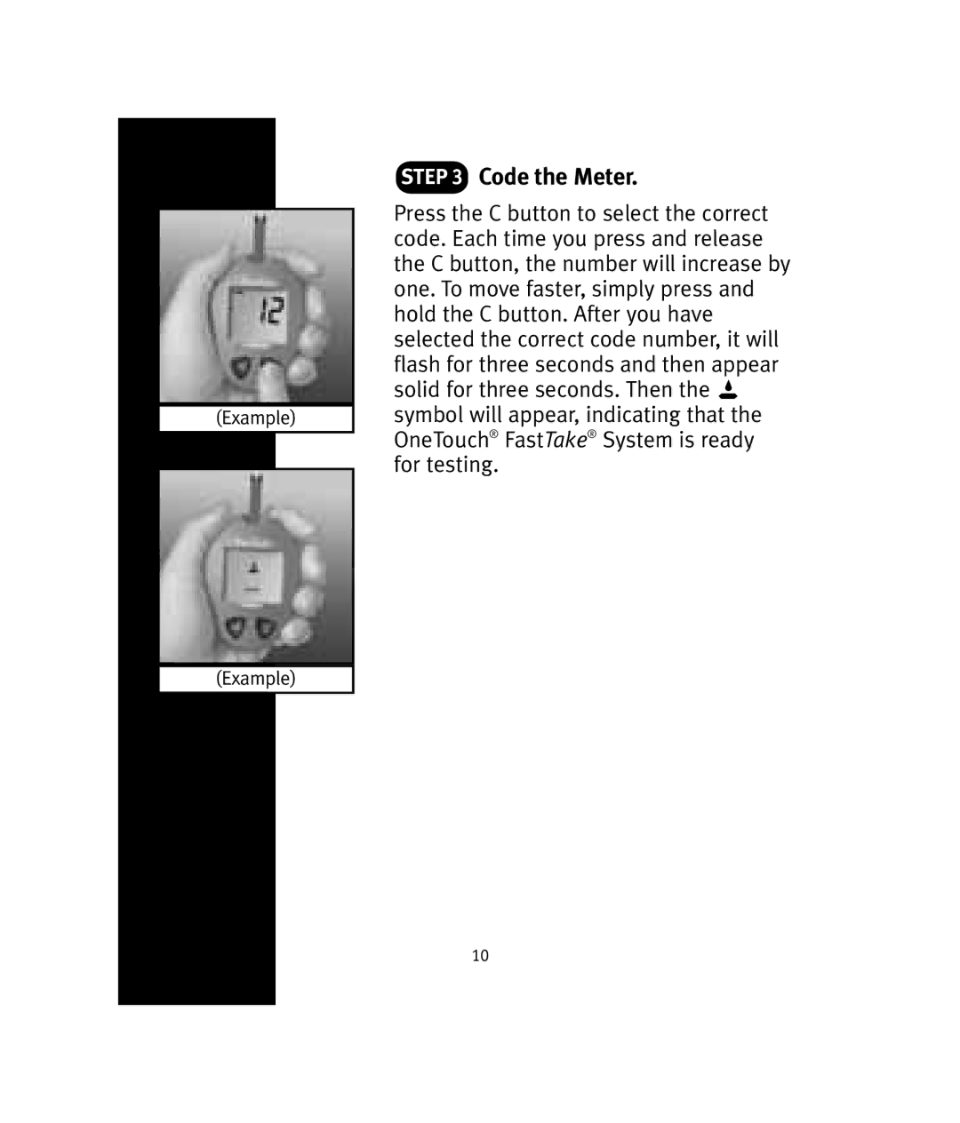 Lifescan OneTouch manual Code the Meter 