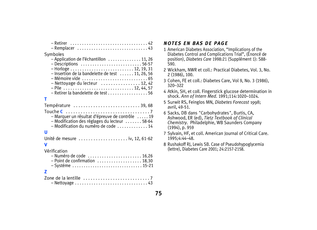 Lifescan SPD2410BD manual Nettoyage du lecteur 