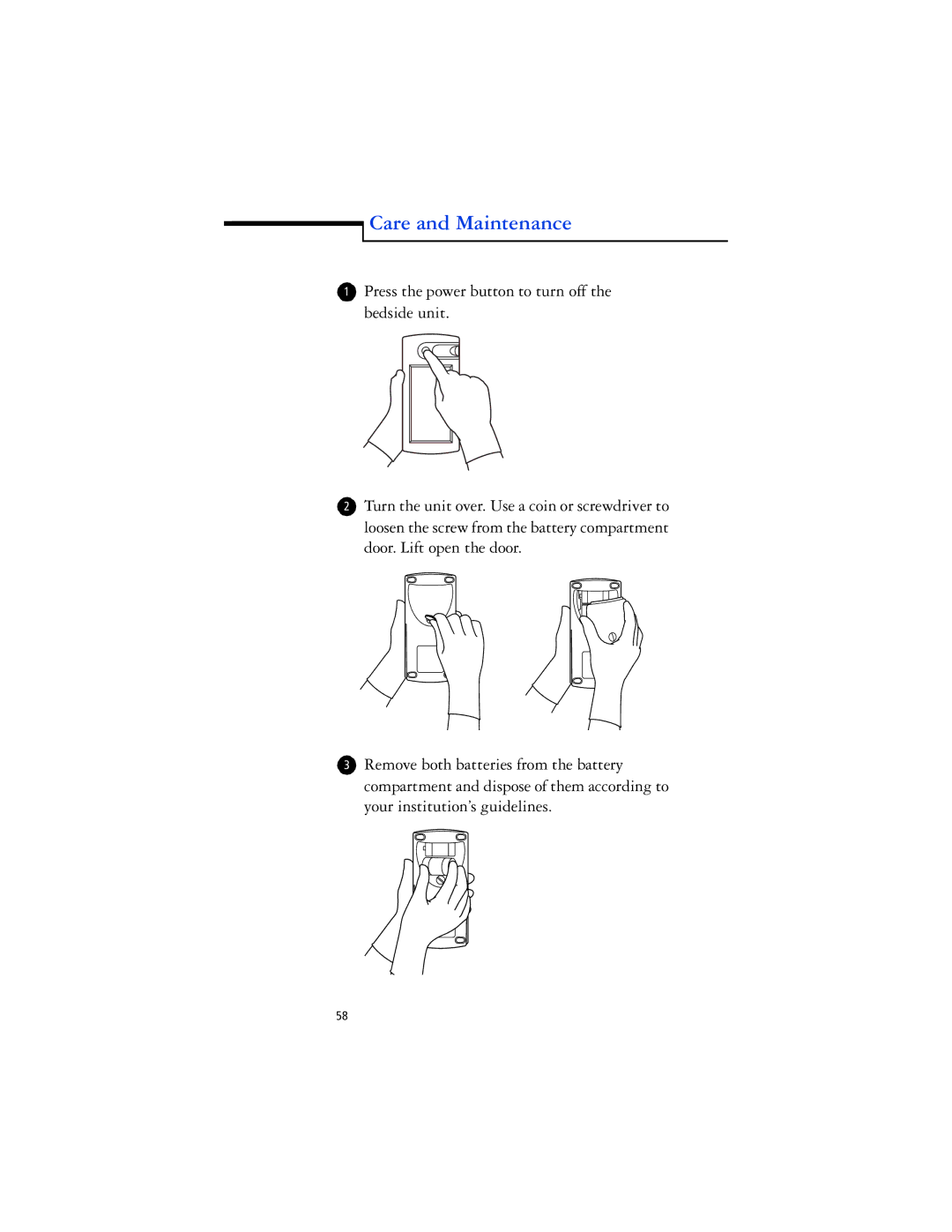 Lifescan SureStep Pro manual Care and Maintenance 