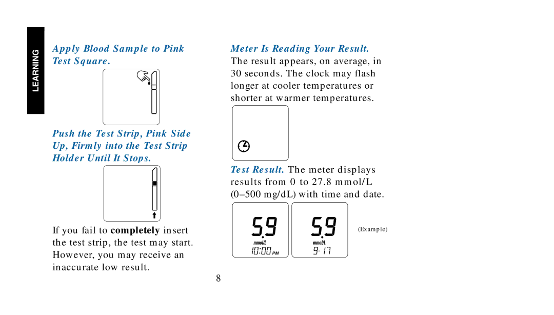 Lifescan SureStep manual Learning 