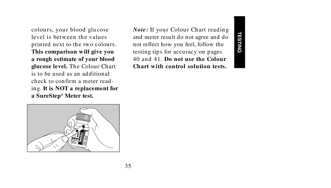 Lifescan SureStep manual Testing 