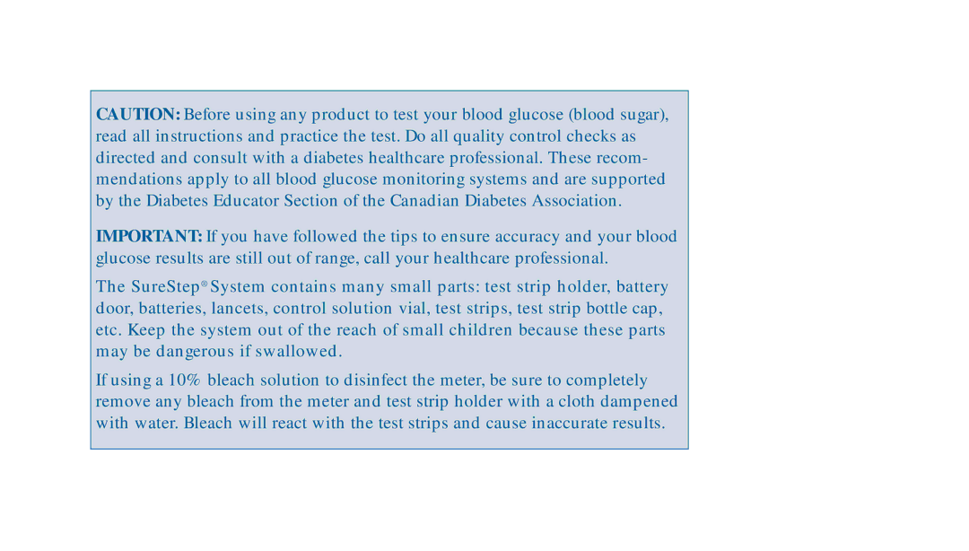 Lifescan SureStep manual 