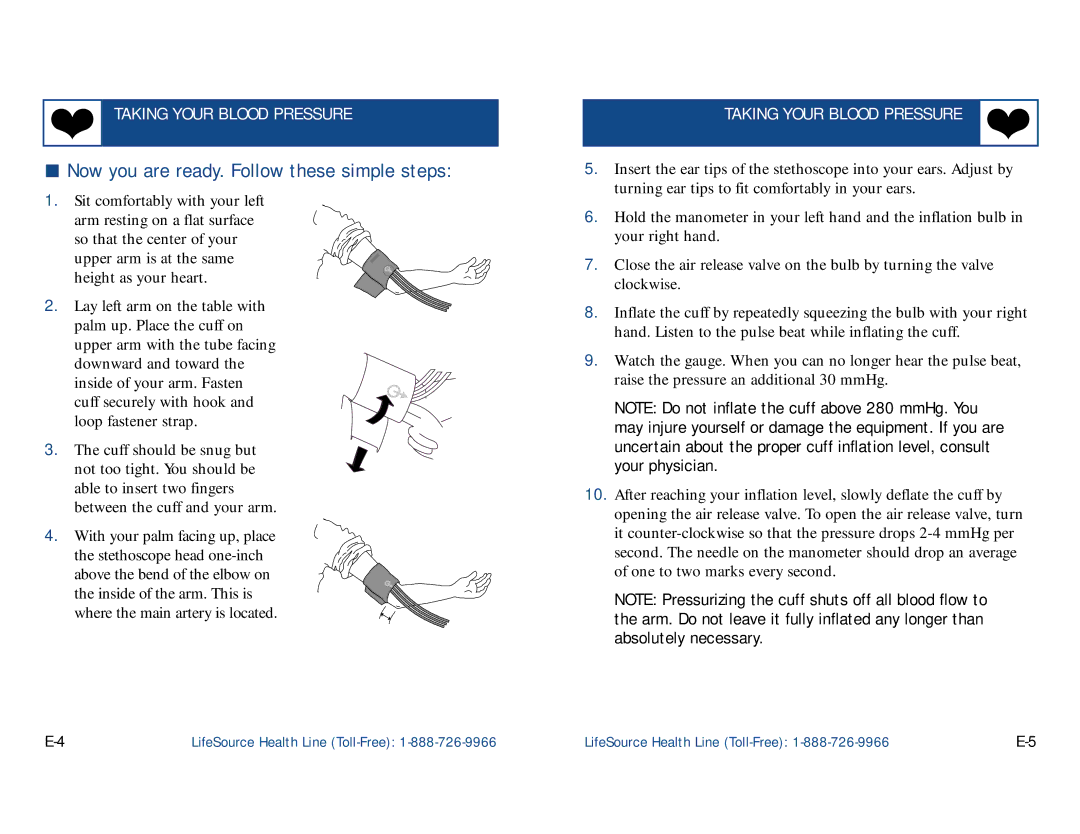 LifeSource UA-100 manual Now you are ready. Follow these simple steps 