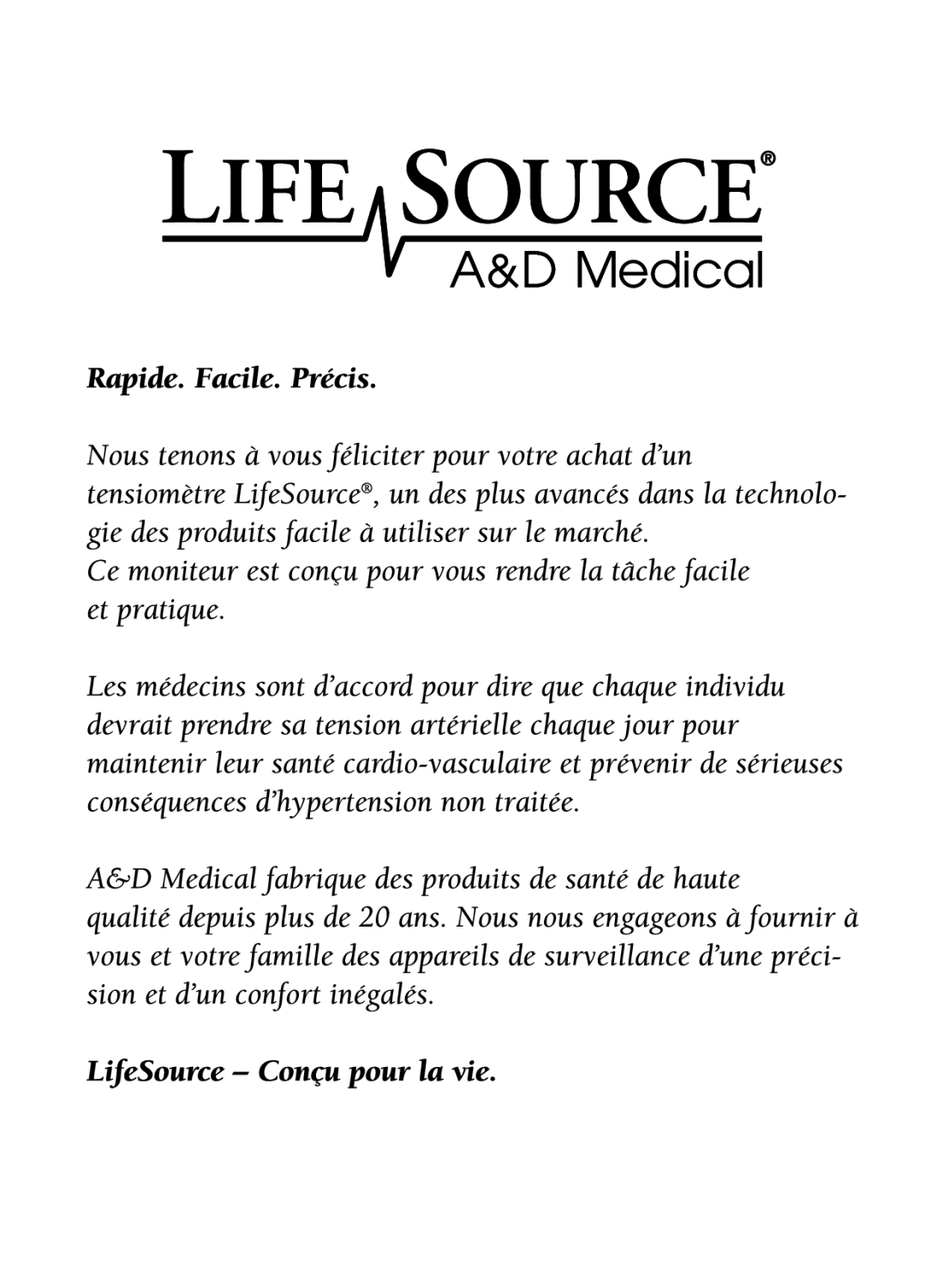 LifeSource UA-631V manual 