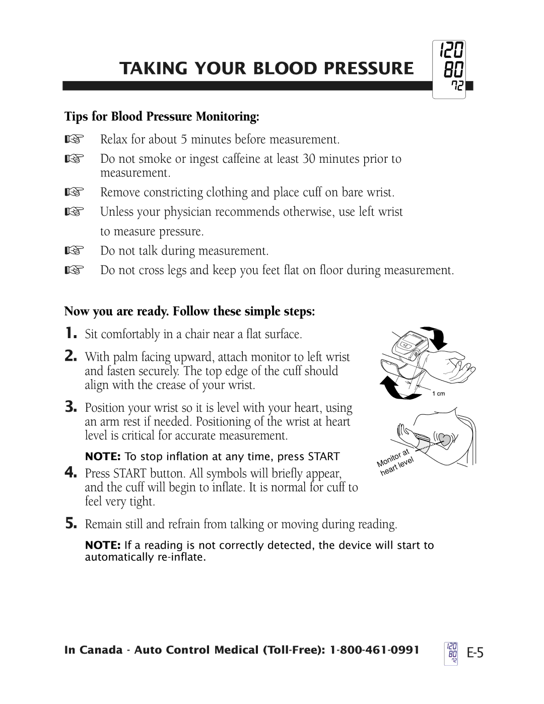 LifeSource UB-328 manual Taking Your Blood Pressure, Tips for Blood Pressure Monitoring 