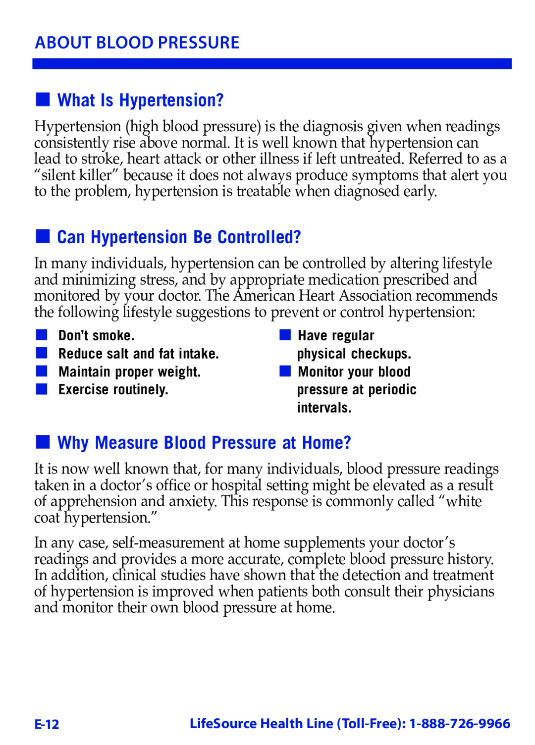 LifeSource UB-521 manual What Is Hypertension? 