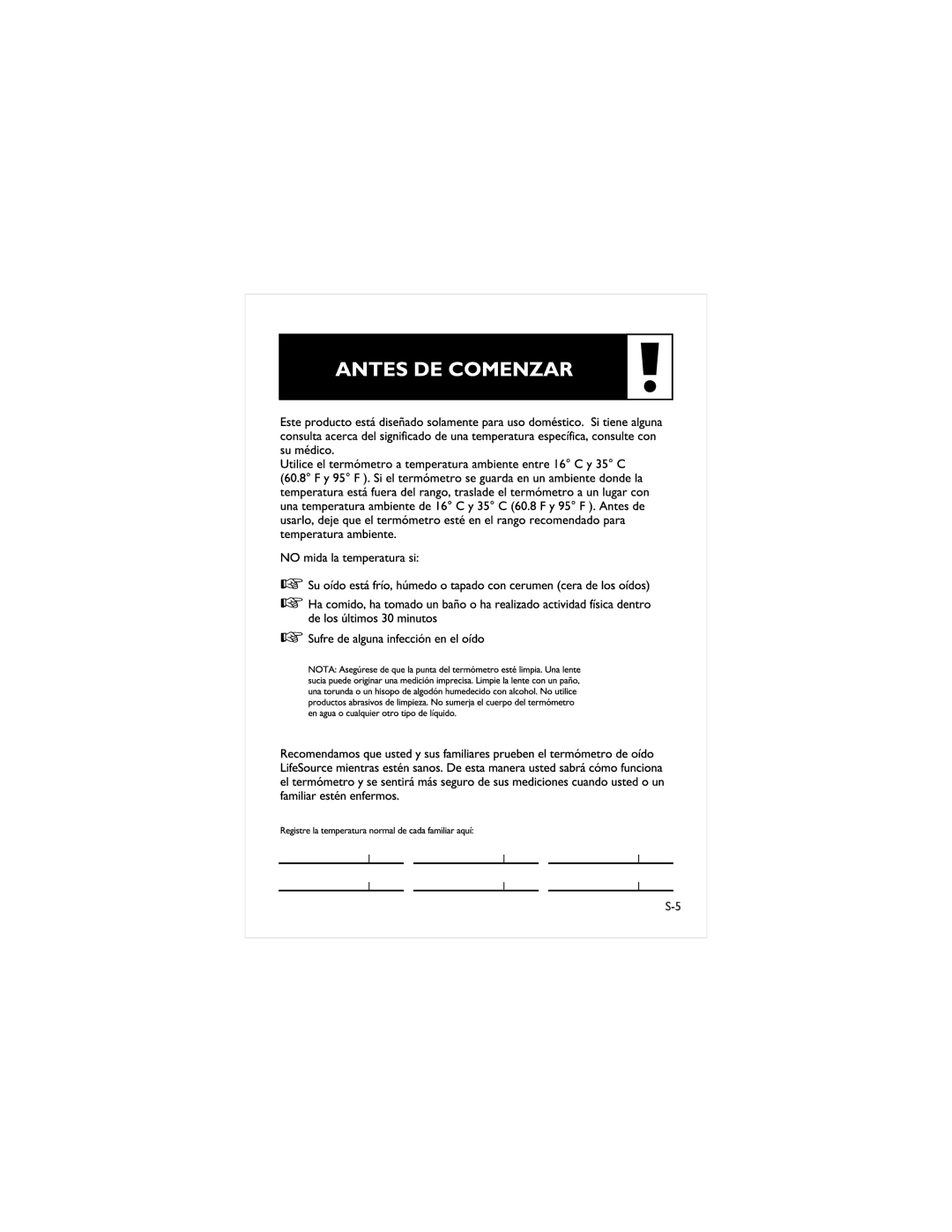 LifeSource UT-302 manual 
