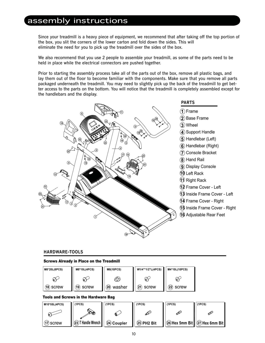 LifeSpan PRO1 manual 