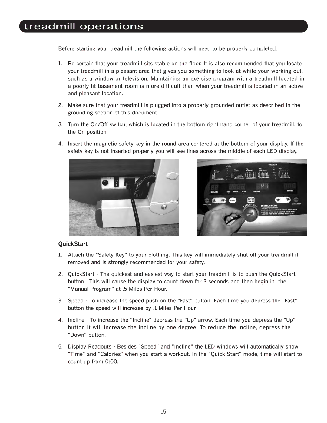 LifeSpan TR1550-SL manual QuickStart 