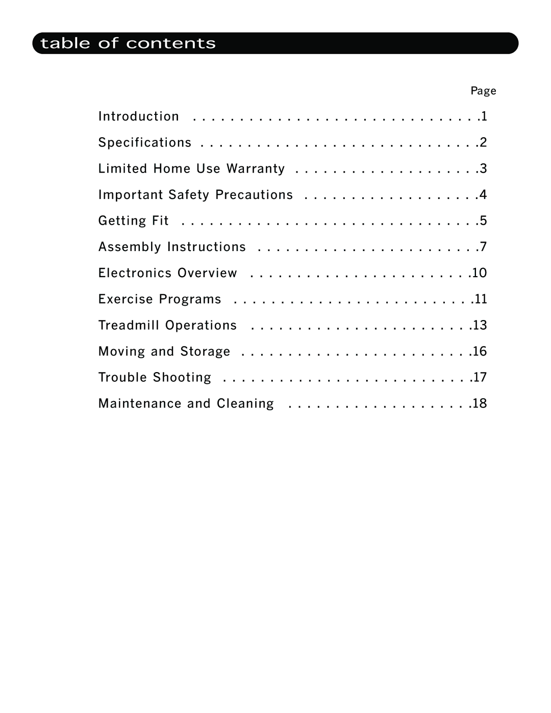 LifeSpan TR2250-HRC manual 