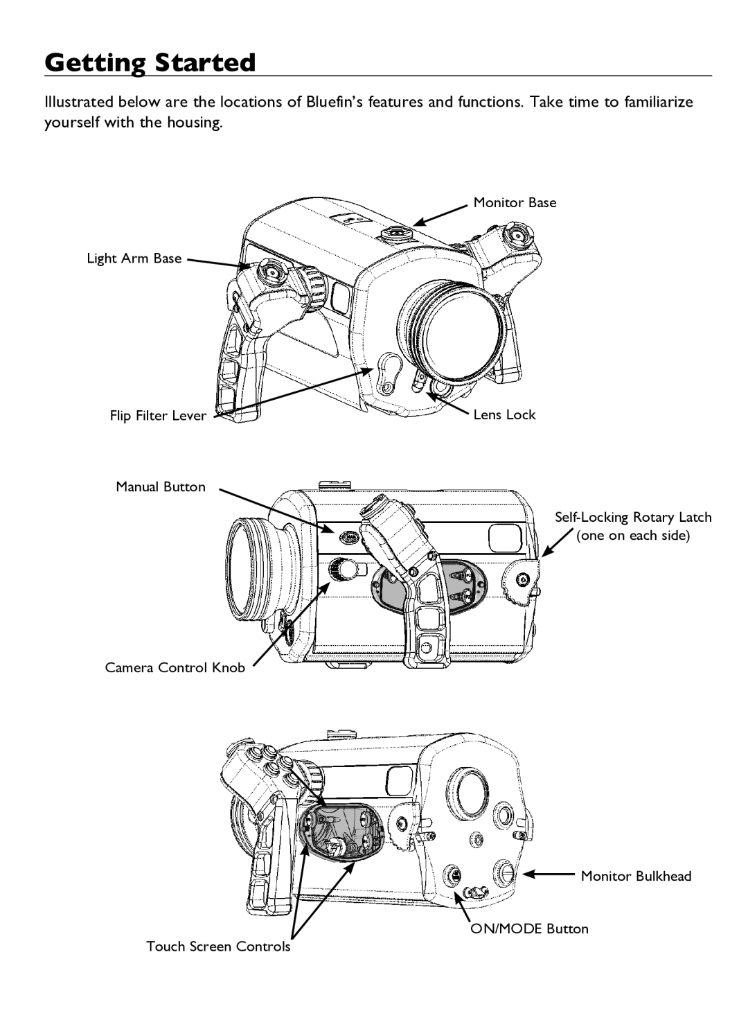 Light & Motion BLUEFIN HC7 manual Getting Started 