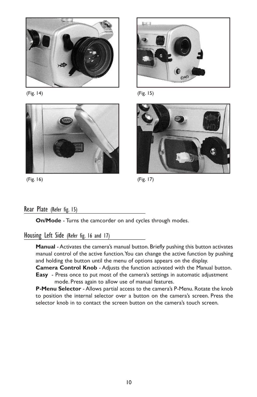 Light & Motion HC3 manual Rear Plate Refer fig 